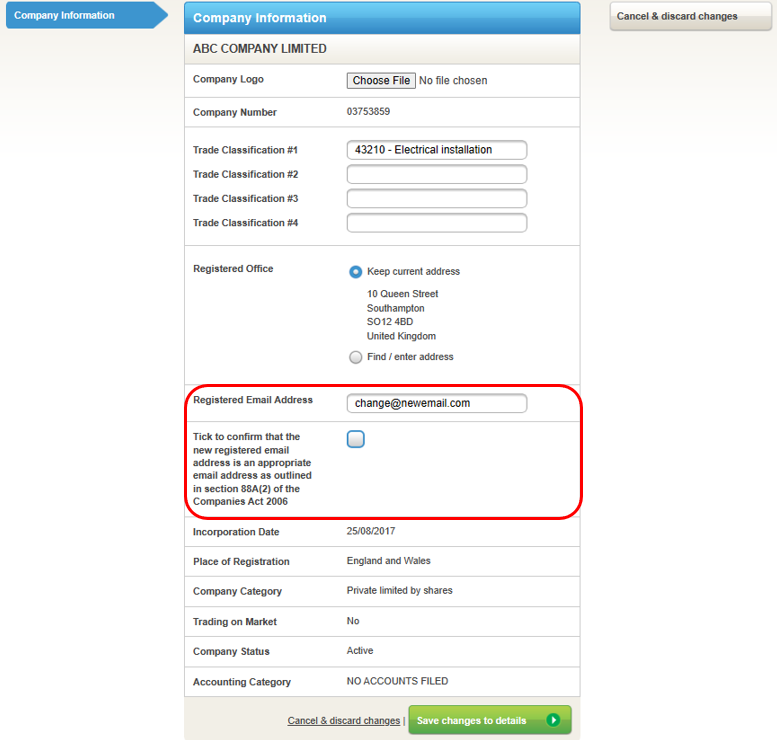 How to change the Registered Email Address – Inform Direct