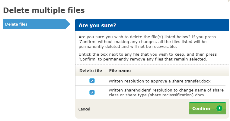 How Can I Remove Documents from the Document Library? – Inform Direct